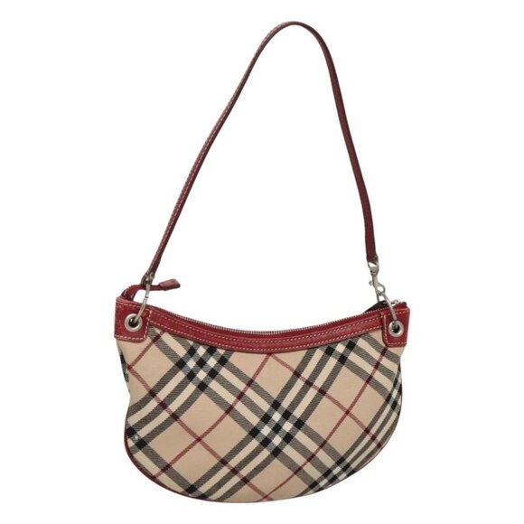 BURBERRY Nova Check Blue Label Shoulder Bag Canvas Beige - Picture 1 of 16